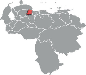 YARACUY DEPARTMENT MAP PROVINCE OF VENEZUELA 3D ISOMETRIC MAP