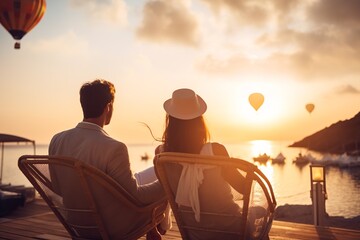 Obraz premium Surrounded by vibrant destination photos and cultural guides, an organized travel planner meticulously designs an adventure tour for clients seeking thrills.