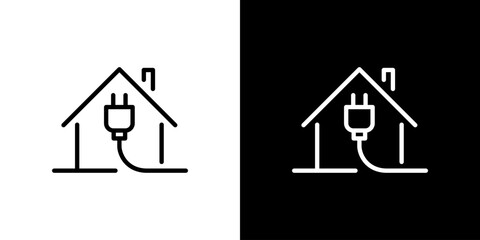 住宅の電力アイコン