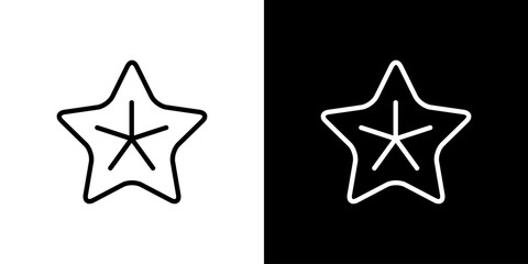 Obraz premium ヒトデアイコン