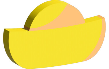 The Chinese 3d icon for celebration or new year concept