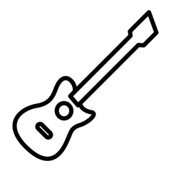 Acoustic guitar icon. Icon about music