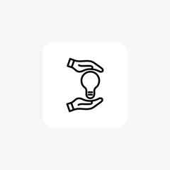 Innovation Strategy Planning line icon, outline icon, vector, pixel perfect icon