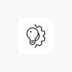Breakthrough Innovation line icon, outline icon, vector, pixel perfect icon