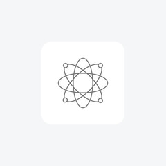 Data Science and Analytics grey thinline icon, 1px stroke,  outline icon, vector, pixel perfect icon