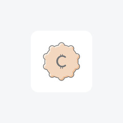 Cryptocurrency Transactions awesome lineal color icon, color outline icon, vector, pixel perfect icon