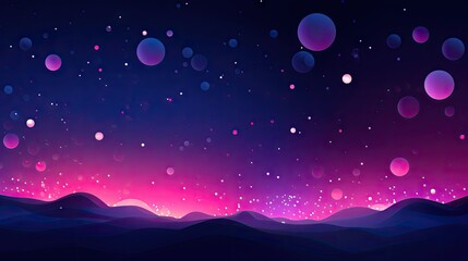 Animated Bokeh Light Effect Background with Empty Copy Space for Text - Bokeh Light Effect Backdrop - Flat Vector Bokeh Effect Graphic Illustration Wallpaper created with Generative AI Technology