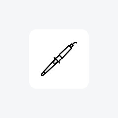 Soldering Station line icon, outline icon, vector, pixel perfect icon