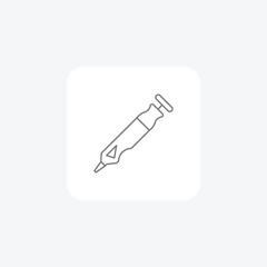 Dremel Tool grey thin line icon, 1px stroke icon, outline icon, vector, pixel perfect icon