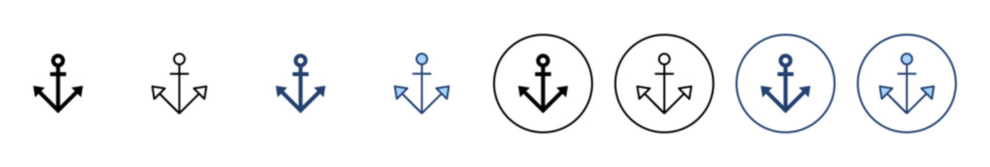 Anchor icon vector. Anchor sign and symbol. Anchor marine icon.