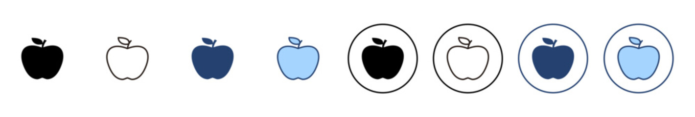 Apple icon vector. Apple sign and symbols for web design.