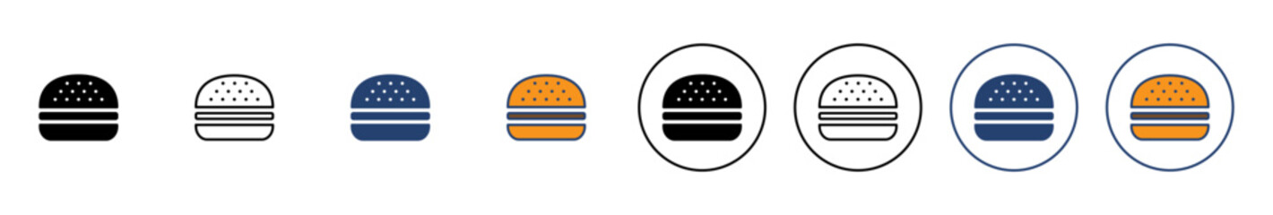 Burger icon vector. burger sign and symbol. hamburger
