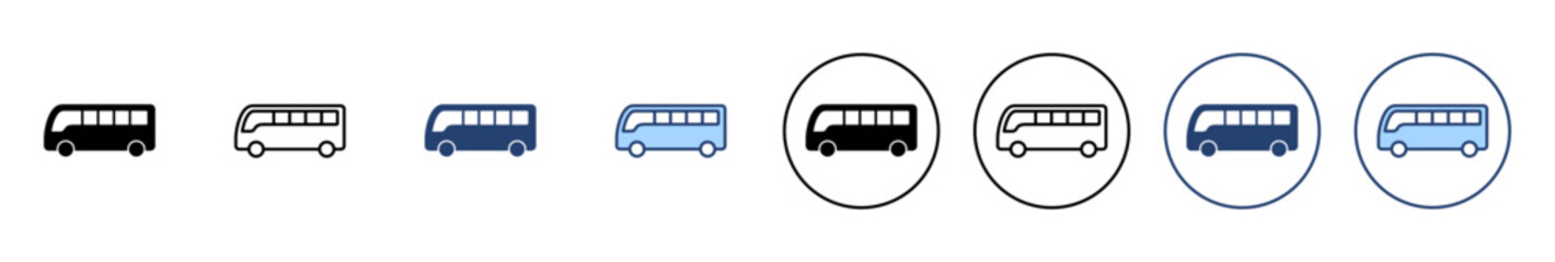 Bus icon vector. bus sign and symbol - obrazy, fototapety, plakaty
