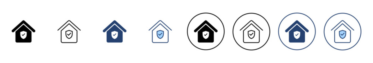 home insurance icon vector. home protection sign and symbol