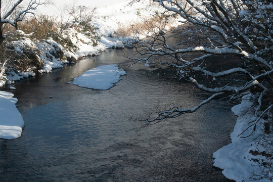 river in winter