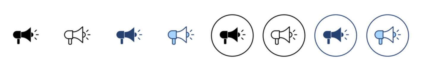 Megaphone icon vector. Loudspeaker sign and symbol