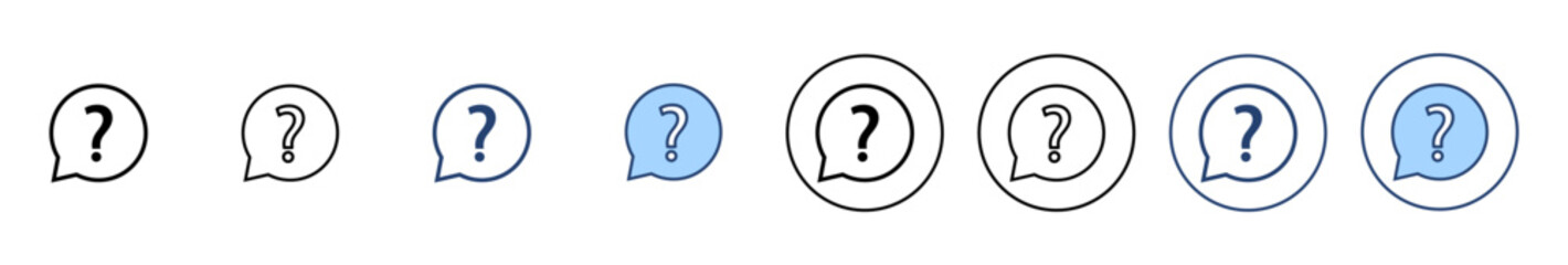 Question icon vector. question mark sign and symbol