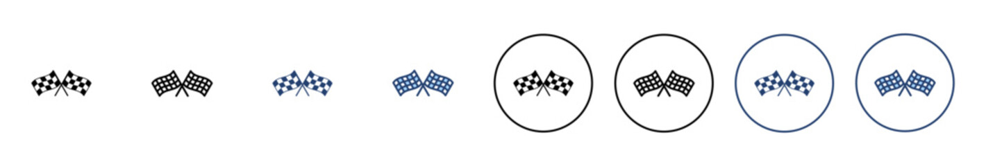 Racing flag icon vector. race flag sign and symbol.Checkered racing flag icon