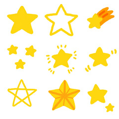 いろいろな星のイラスト