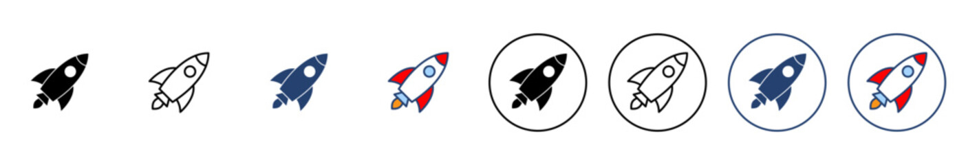 Rocket icon vector. Startup sign and symbol. rocket launcher icon