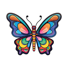 Colorfull illustration vector of  butterfly