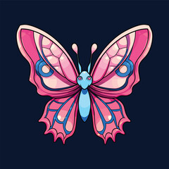 Colorfull illustration vector of  butterfly