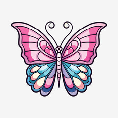 Colorfull illustration vector of  butterfly