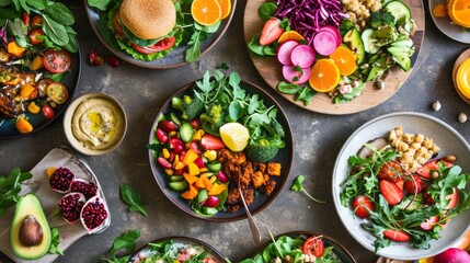 Plant-Based Lifestyle Food - World Meat-Free Day Concept
