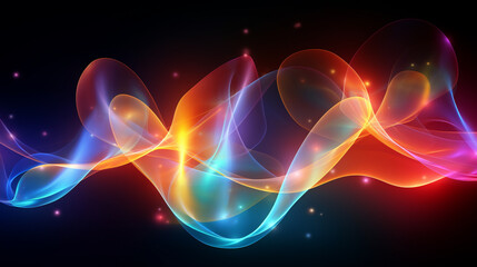 abstract background with glowing lines