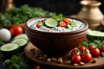 tomato soup with vegetables (Raita)