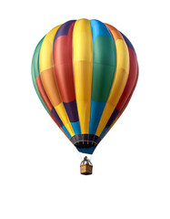 full color Hot Air Balloon Isolated on white Background