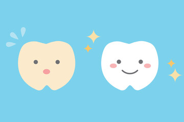 歯のキャラクター　ホワイトニング