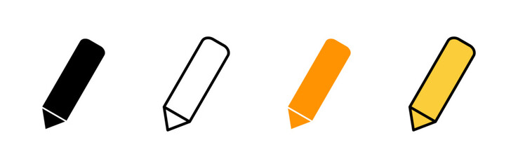 Pencil icon set vector. pen sign and symbol. edit icon vector