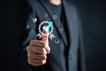 Quality Certificate and Checklist and analyst target marketing planning assignment with quality management. Standardization, certification. Compliance to regulations service and standards.