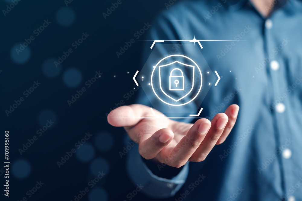 Poster Cyberspace security Protection data, Database hacks, safety online internet cyber crime. hacker attack, Identity theft and Hacking and stealing data. damage the system.