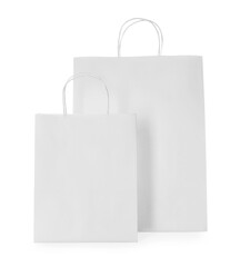 Two new paper bags isolated on white