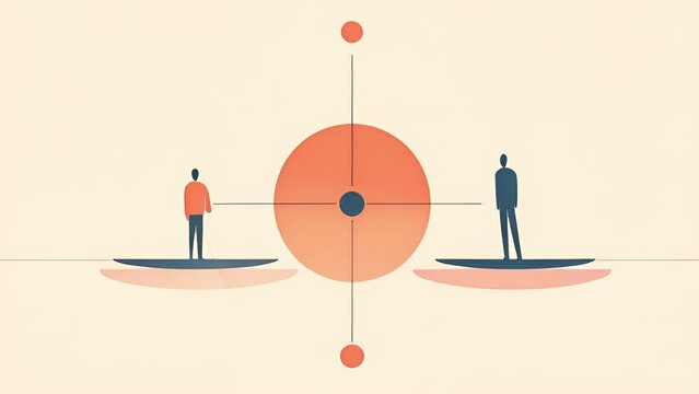 A person drawing a line between two overlapping circles one representing biology and the other representing Psychology art concept.