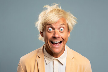 Obraz premium expressive and crazy face concept