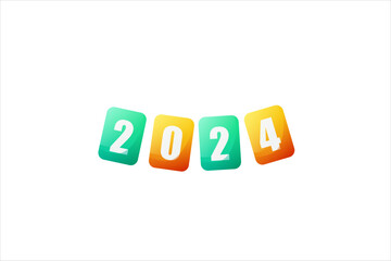 Pennant 2024 New Year Sticker