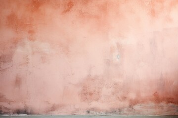 Grunge wall, peach fuzz trendy color concept. Background with selective focus and copy space