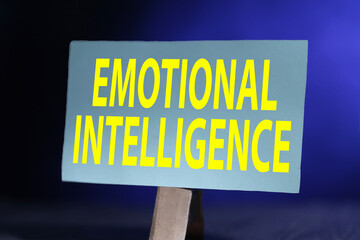 Emotional intelligence, business term concept