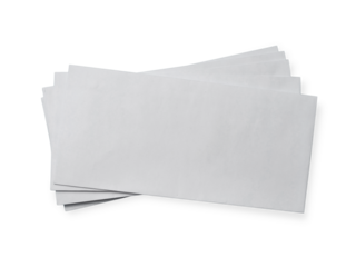Envelope mock up, white blank empty copy space paper