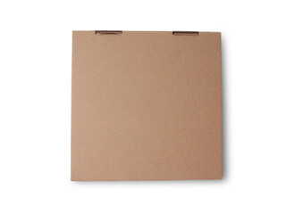 Cardboard box mock up template, cut out