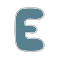 Alphabet letter E