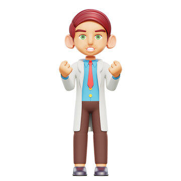 recommend clip art: 3d illustration angry doctor
