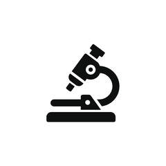 Microscope icon isolated on transparent background
