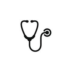 Stethoscope icon isolated on transparent background