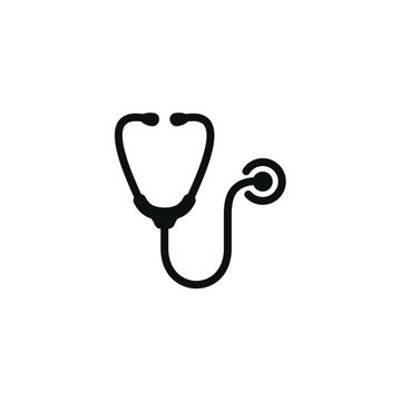 Stethoscope icon isolated on transparent background