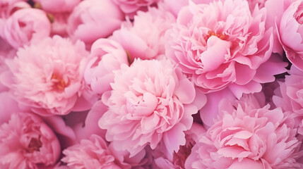 beautiful pink peony background. blooming peony flower