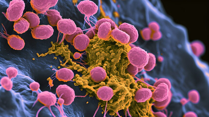 microscopic bacteria background